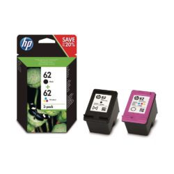 hp 62 Ink Cartridge Black Tri-colour N9J71AE